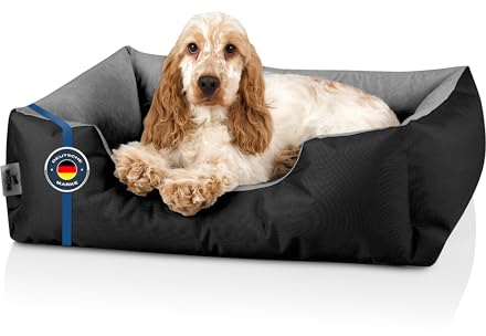 BedDog Hundebett M - Hundekissen - Hundekorb - Hundecouch - Hundesofa - Bezug abziehbar, Waschbar, für Kleine Hunde