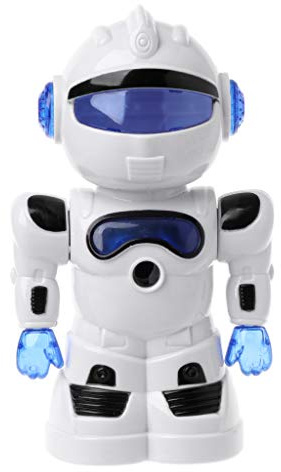 WE-HYTRE Manueller Bleistiftspitzer, Roboter-Form, Schreibtischspitzer für Kinder und Studenten blau