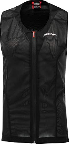 ALPINA PROSHIELD JUNIOR Vest - Flexibler, Atmungsaktiver & Individuell Einstellbarer Rückenprotektor Für Kinder, Black, 152