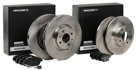 RIDEX 3405B1692 Kit dischi e pastiglie Assale posteriore Assale anteriore senza mozzo portaruota pieno ventilazione interna
