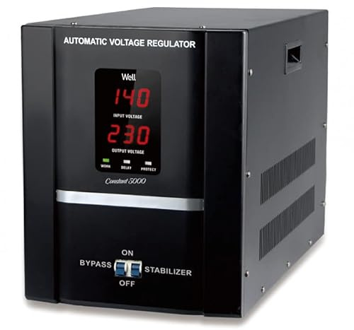 HDME Regolatore di tensione - STABILIZZATORE Tensione, AVR Automatico, Potenza massima 1500VA, 2000VA, 3000VA (5000W)