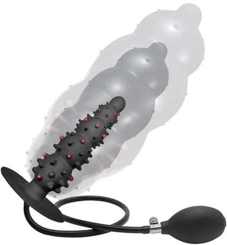 Aufblasbar Analplug 5 Beads Analkugeln Verstellbar für Vagina Anus Expansion