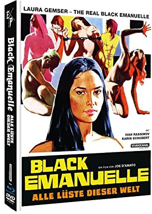 BLACK EMANUELLE - ALLE LÜSTE DIESER WELT - UNCUT ( perché violenza alle donne ) MEDIABOOK Limited Edition COVER A - 2 DISC DVD + Blu-Ray