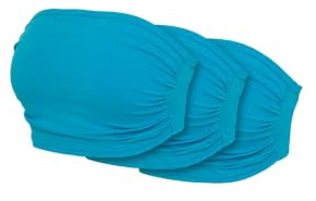 Urban Classics Tb451b-damer Bandeau Top 3 Pack Pannband, Turkos, Turkos, Turkos, S Dam, Turkos, turkos, turkos, S