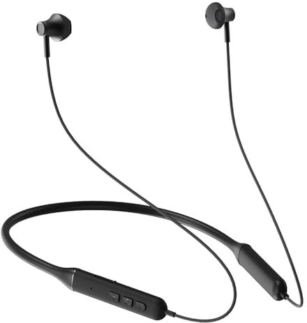 iKF W1 Wireless in-Ear Earphones, Magnetic Earbuds with Buit in Mic, IPX4 Waterproof, HiFi Stereo Deep Bass, 25 Hours Playtime, Lightweight for Sport, Gym（Black）