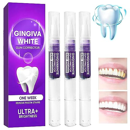 Liacsy GingivaWhite Zahnfleischkorrektor, Liacsy Zahnfleischkorrektor, violetter Zahnaufhellungsstift, Zahnfleischtherapie-Gel, Zahnfleckenentfernung, Farbkorrektur, Zahnfleischgesundheit,