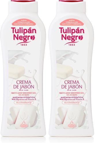 TULIPÁN NEGRO, GEL DE BAÑO CREMA DE JABÓN 650ML (Paquete de 2)