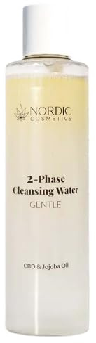 2-Phasen Gesichtswasser mit CBD & Jojobaöl 200 ml – Vegan, beruhigend & reinigend – Dermatologisch getestet mit Bestnote „SEHR GUT“ – Kosmetik Made in EU – Tierversuchsfrei & bio – Nordic Cosmetic®