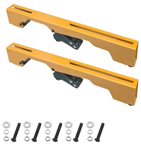 Miter Saw Mounting Brackets N087371 DW7231 use for Dewalt's DW723, DWX723, DWX724, and DWX725 DWX725B Heavy Duty Miter Saw. (2 Pack) Yellow, Large