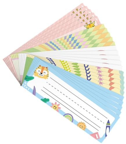 NUOBESTY 25stücke Wasserdichte Papier Namensschilder Für Schreibtisch Für Klassenzimmer Und Schüler Dekorative Tischnamensschilder Für Schule Und Studium