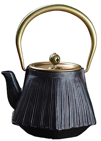 Tetera Marroqui Tetera De Hierro Fundido De 1,3 L/1300ML, Tetera Japonesa Para Té, Tetera Creativa Para Decoración De Cocina Y Hogar Tetera Turca