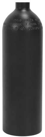 Drfeify 2L Mini-Tauchflaschen-Set, Tragbare Sauerstoffflasche Zum Tauchen mit, Ultimatives Unterwassererlebnis für Taucher (Black