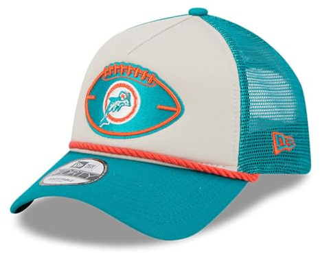 New Era truckerkeps sidolinje historisk Miami delfiner – en storlek