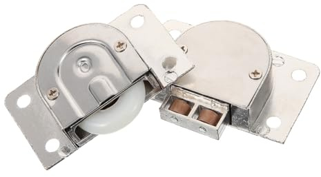 Tofficu Roulette Pour Porte Coulissante Alliage Zinc Épais Silencieuse Roulement Fluide Pour Portes Armoire Placard Et Meuble Roue De Remplacement Pour Accessoires Barn Door Et Placards