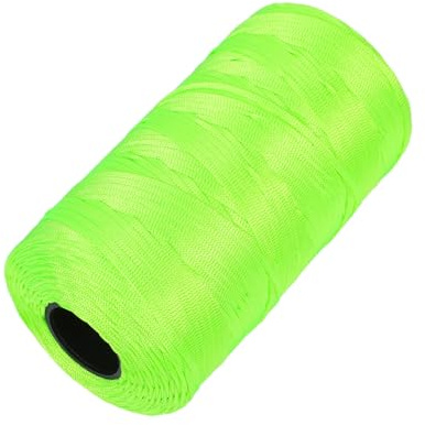 QUMIIRITY 1 Rollo De Hilo De Albañilería: Cuerda Resistente Para Proyectos De Jardinería Y Albañilería - Cuerda Trenzada Verde Para Administración De Propiedades Y Mejora Visual