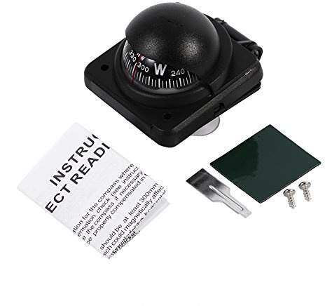 Tnfeeon de Véhicules Multipsis, Boussole Marine Imperméable pour Bateau Caravane, Voiture Guidement