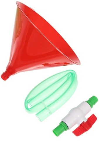 TOPPERFUN Beer Funnel Tube with Valves Plastic Drinking Games Funnel for Parties Easy Open Close Operation for Beer Enthusiasts and Social Gatherings
