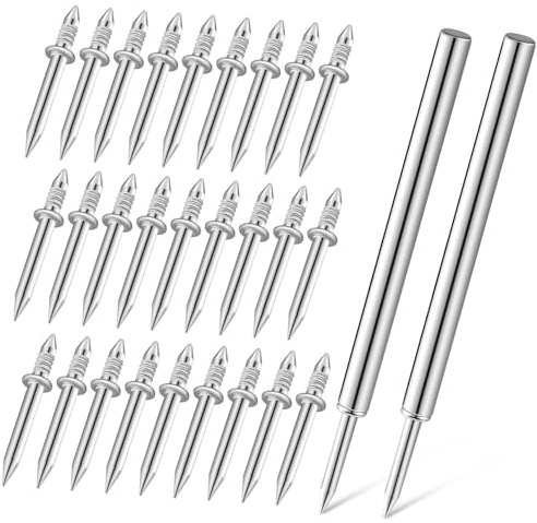 VILLCASE 200pcs Double-Head Skirting Nails for Wood Baseboard Nails for Wood Furniture for Walls and Skirting Board