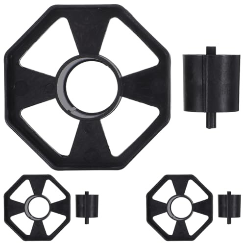 DIYEAH Tape Dispenser Replacement Core Wheels 6Pcs Black Plastic Movable Roller for Desktop Adhesive Tape Holder Smooth Dispensing Compatible with Standard 1 Inch Diameter