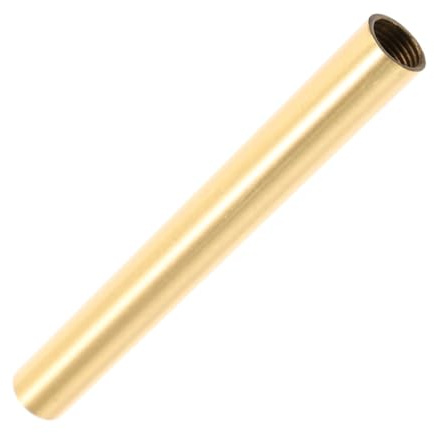 Didiseaon Pure Copper Threaded Extension Rod for Lamp Fixtures Vintage-Style Hollow Straight Tube for DIY Wall Lamps Living and Bedroom Lighting Parts