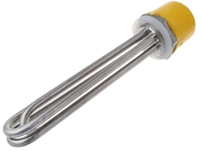 DN32 Thread Heating Pipe Replacement Water Heater Electrical Immersion Element Booster 3KW/4.5KW/6KW/12KW Safe and Efficient Heating(3KW)