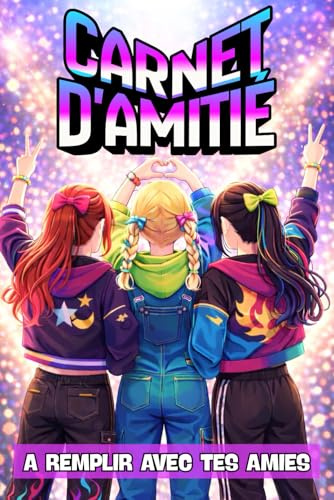 Carnet d'Amitié: EN COULEUR | Cahier d'amitié à personnaliser et à compléter avec tes meilleures amies, BFF | Journal intime de copines | Idée de cadeau anniversaire, noël pour fille