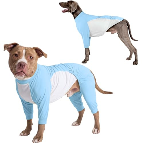 Gilet Refrigerante per Cani, Leggero Body Chirurgico Maglietta Post Intervento Cani Vestito a Quattro Zampe Copri Ferite & Impedisce di Leccarsi(Azzurro, M)