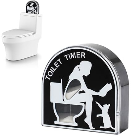 svpfuo Timer per WC a clessidra da 5 minuti, regalo divertente, timer da toilette, può essere regalato come regalo di festa agli altri, ha un alto valore di intrattenimento e porta gioia (B)
