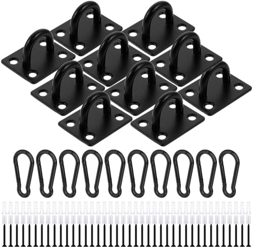 HOOPOE 10 Pezzi Gancio da Soffitto,Gancio Soffitto,Ganci Soffitto per Fissaggio a Parete e Soffitto