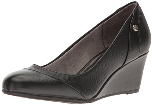 LifeStride Women's Dreams Wedge Pump, Black, 5.5 M US