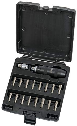 KS Tools - 515.2000 - Coffret de tournevis à frapper avec embouts - 6 pans - 5-6-8-10 mm - 18 pièces