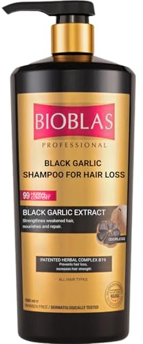 Bioblas anti-håravfall svart vitlök schampo 1 000 ml, 1 l (förpackning med 1)