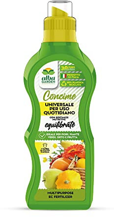 Albagarden - Concime Piante Universale 1 KG - Fertilizzante Con L'Aggiunta Di Boro, Rame, E Magnesio Per Giardino, Orto e Piante In Vaso