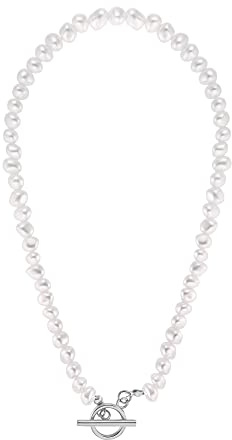 Heideman Halskette Damen Meva Choker Perle weiß | Schöne Geschenkidee zum Valentinstag für Partnerin, vielseitig kombinierbar zu jedem Outfit, pflegeleicht und hautfreundlich