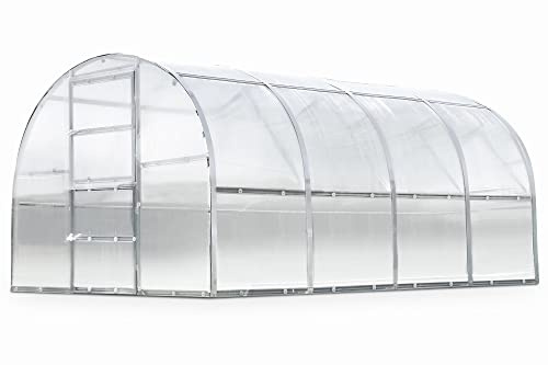 Invernadero de policarbonato ámbar 3x4 m
