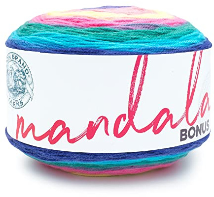 Lion Brand - Madeja de hilo Mandala Bonus, 1 unidad, Wraith