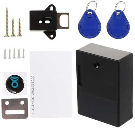 Kisangel Elektronisches Schrankschloss Mit Rfid-funktion Unsichtbarer Sensorinstallation Keine Punching Erforderlich Energiesparend Geeignet Für Platinen Bis Dicke Sicher Und Langlebig Im g