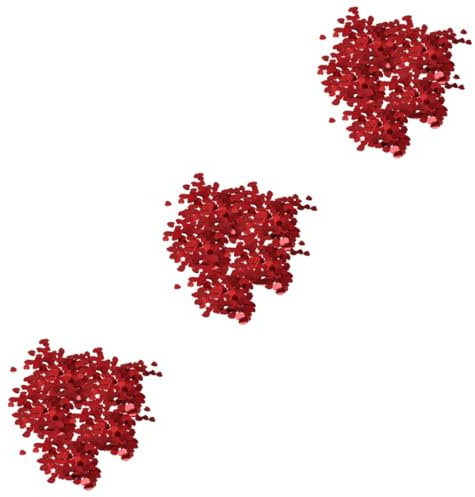 Amosfun 6 Packungen À 300 Stück Auge Herz glitzern königliche Hochzeitsgesellschaft Hochzeitsdekorationen Ornament Dekoration für Hochzeitsfeiern Hochzeitsschmuck Schreibtisch schmücken