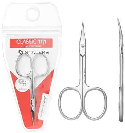 STALEKS PRO by Natury Nails Tijera profesional para cutículas. Anillos ergonómicos. Acero inoxidable. Classic 11/1