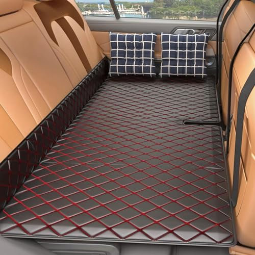 MHOZLHY Faltbar Reisen Auto Rücksitz Bett Matratze für Opel Karl 2015-2020,Leder Dickere Wasserdicht Kratzfest Car Mattresses