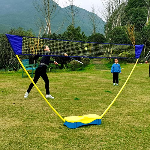 Badminton-Sets für Hinterhöfe, 1,52 m hohes Badminton-Tennisnetz für Kinder, Jugendliche und Erwachsene, tragbares Volleyballnetzsystem mit Tragetasche