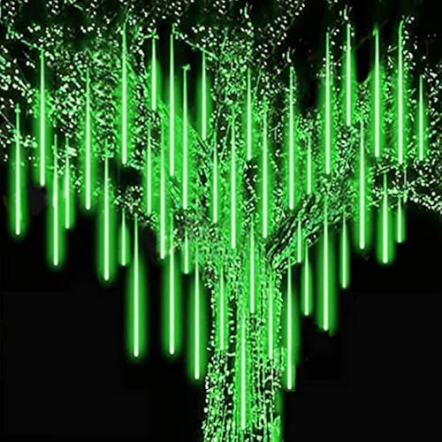 Aartner Outdoor Christmas Lights, Meteor Shower Lights Snow Falling Lights 12 inch 8 Tube Outside Christmas Lights for Xmas Tree Halloween Decorations Window Wedding Party