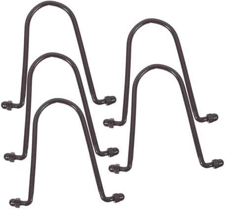 POPETPOP 5pcs Aluminum Alloy Rain Chain Hooks Gray Rain Chain for Outside Easy Install Hanging Hooks