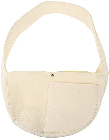 BESPORTBLE 1Stk Umhängetasche für Haustiere Zwinger Welpentasche hundetragetasche Haustiertasche Tragetuch für Haustiere Tragetasche für Haustiere Welpen Umhängetasche Polyester Beige