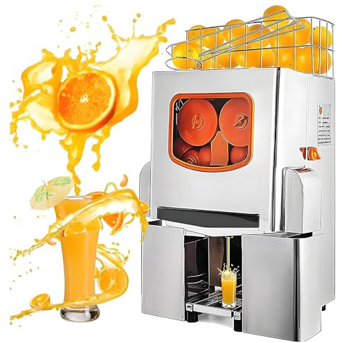 120W Machine Automatique À Presser Les Oranges, Machine Commerciale À Presser Les Oranges, 22-25pcs/min, Diamètre L'orange : 40-90mm, Séparation Automatique, Pour Jus D'orange, Agrumes, Pamplemousses