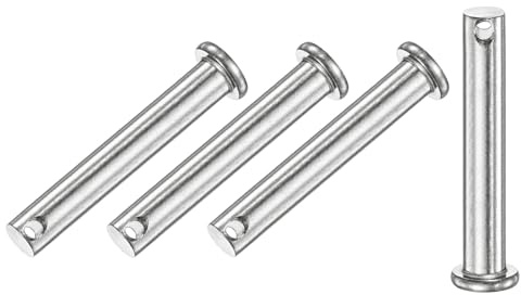M METERXITY 4er Pcs Einloch Bolzen M8 x 50mm 304 Edelstahl Flachkopf Bolzen Für Mechanische Verbindungen Feste Teile Schiffs Takelage Verbindungsscharnier Wiederverwendbar