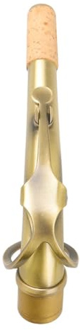Saxophon Biegehals 24, 5mm Messing, Antik, für Alt Saxophon | Wasserfest, Transparente Tonfarbe, Kohärenter Klang, Praktisches Zubehör, Goldfarben, Elegante Optik