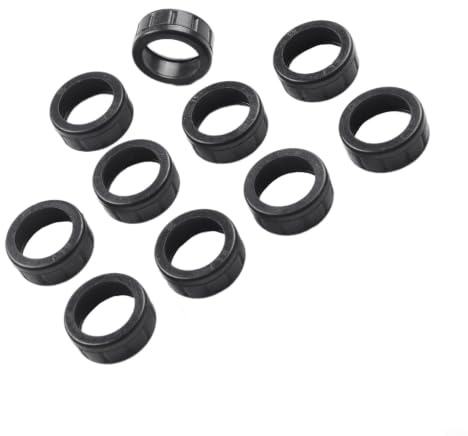 Confezione da 10 manicotti e anelli in gomma per smerigliatrice angolare 607 608, protezione per utensili elettrici, colore nero (manicotto cuscinetto 607)