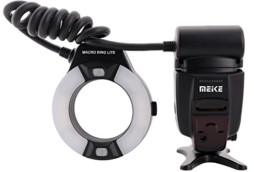 Meike MK-14EXT E-TTL Macro Ring Flash pour les Canon avec éclairage LED