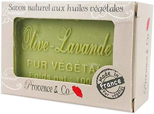 SudoreWell® Schwebender Seifenhalter mit Magnet plus Savon de Marseille - Naturseife Olive + Lavendel 100g